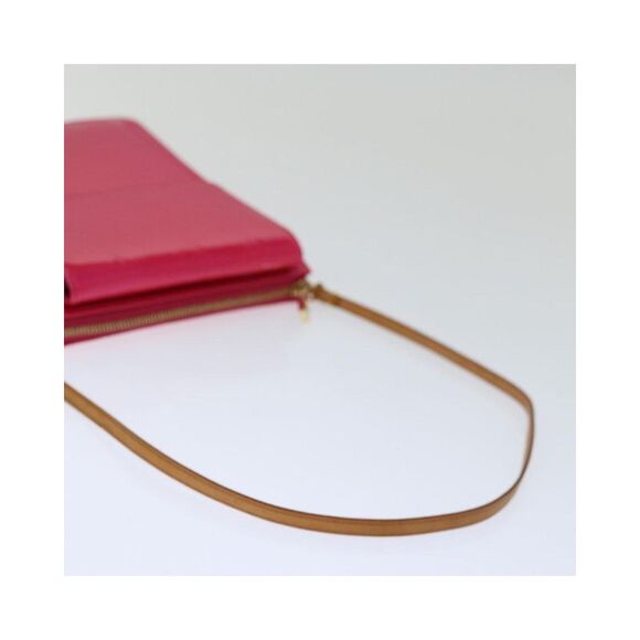 Pre Loved LOUIS VUITTON Monogram Vernis Motto Pouch Fuchsia Pink M91225 LV Auth - Picture 7 of 8